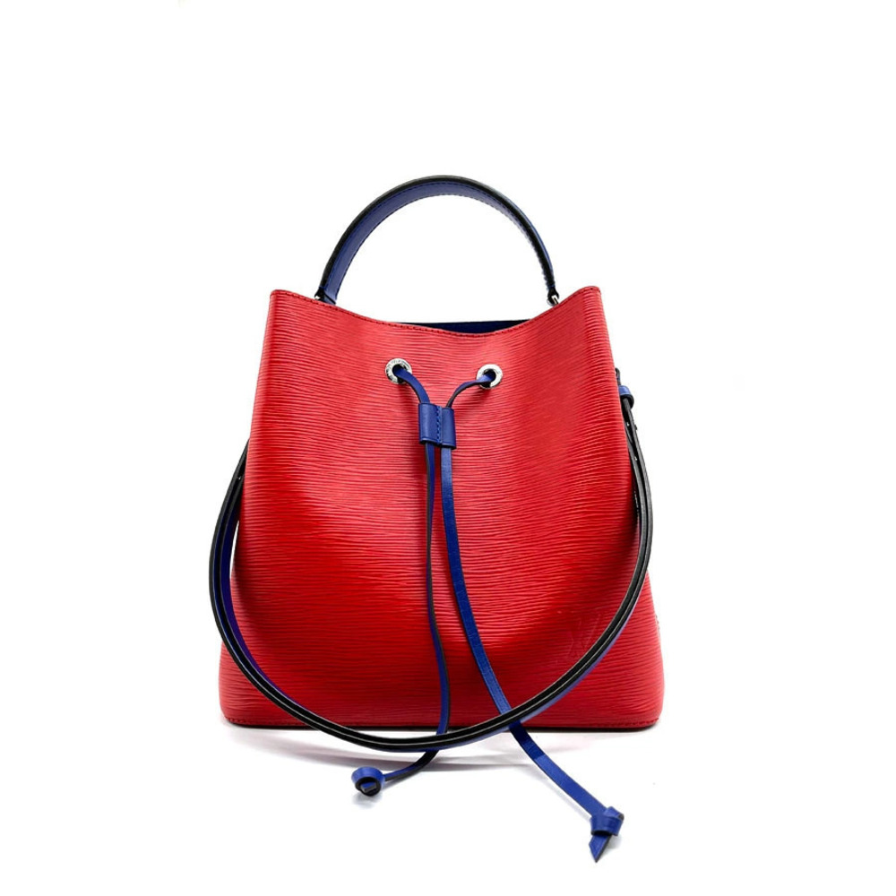 Louis Vuitton Epi Neo Noe Leather 2Way Shoulder Bag Red Blue